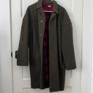SOLD Vintage Mens Brooks Brothers Wool Coat Sz Medium Hunter Green
